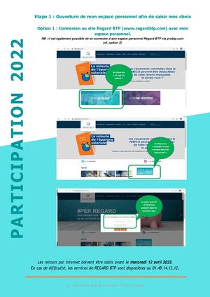 Regard Btp Pas à Pas Participation