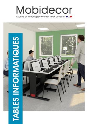 Plaquette tables informatiques