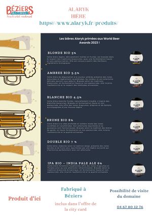 Fiche produit - Alaryk Bières