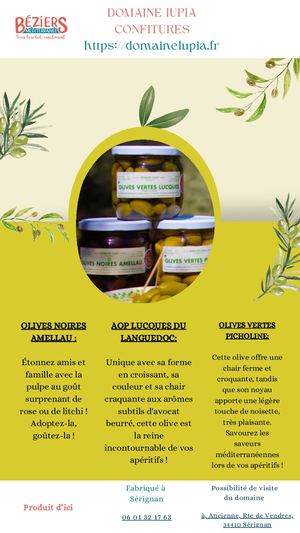 Fiche produit - Domaine Lupia Olive