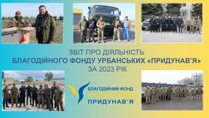 ЗВІТ ПРО ДІЯЛЬНІСТЬ  БЛАГОДІЙНОГО ФОНДУ УРБАНСЬКИХ «ПРИДУНАВ’Я»  ЗА 2023 РІК