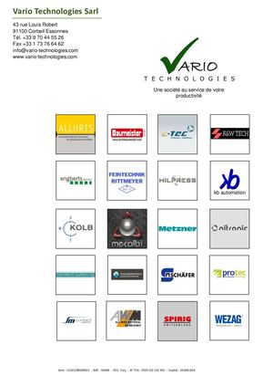 Catalogue Vario Technologies 2.0