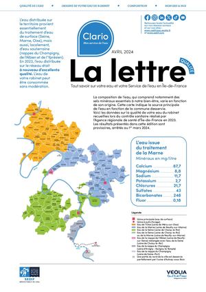 Lettre Clario qualité Neuilly-sur-Marne 2e trimestre 2024