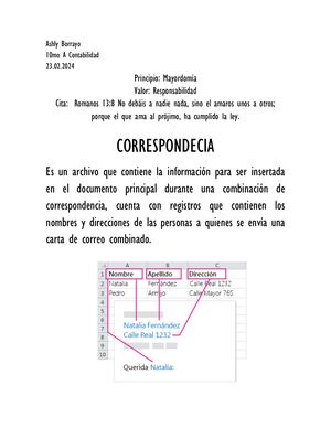 Documentos De Correspondencia