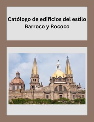 Catálogo de edificios estilo barroco y rococo