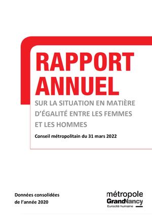 RAPPORT ANNUEL SUR LA SITUATION EN MATIÈRE D’ÉGALITÉ ENTRE LES FEMMES ET LES HOMMES