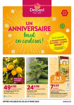 TRACT ANNIVERSAIRE 2024 - Delbard Melle, Delbard Ruffec et Delbard Thouars