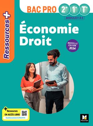 Ressources Plus - ÉCONOMIE-DROIT - 2de 1re Tle Bac Pro - Ed. 2024 - Livre élève