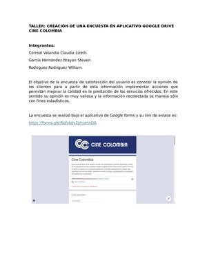 Taller Encuesta De Satisfaccion Cine Colombia (1)