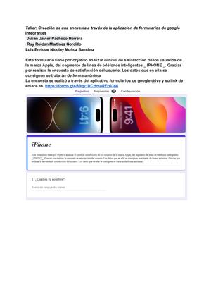 Encuesta de satisfaccion de Iphone