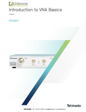 Tektronix Introduction To Vna Basics 70w 60918 0 Tek Vna Pr En Distrame