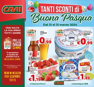 Volantino CRAI Sardegna dal 21 al 31 marzo