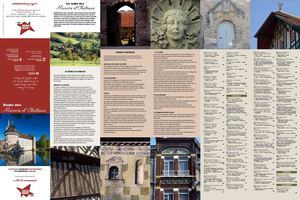 Carte des Châteaux Et Manoirs de Lisieux Normandie