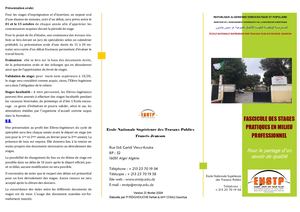 Brochure Stages 2023