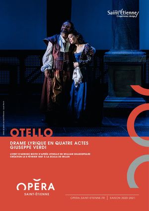 Programme de salle Otello -Opéra de Saint-Etienne