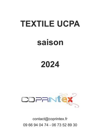 Catalogue Ucpa 2024