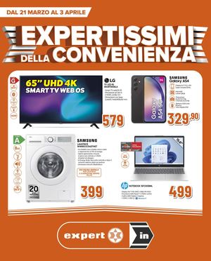 Volantino expert in expertissimi della convenienza valido dal 21 marzo al 3 aprile