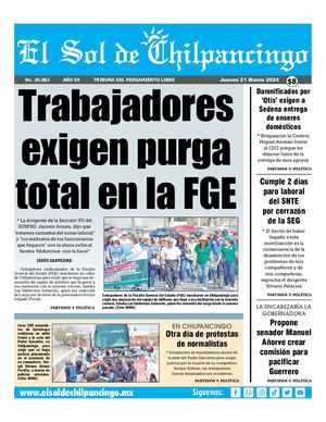 El Sol De Chilpancingo 21 Marzo 2024