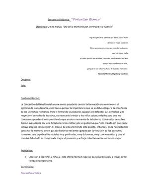 Pañuelito Blanco Dia De La Memoria Infantes