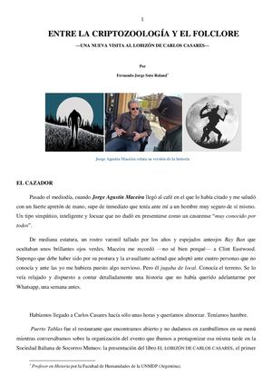 El Lobizón De Casares Entre La Cripto Y La Leyenda