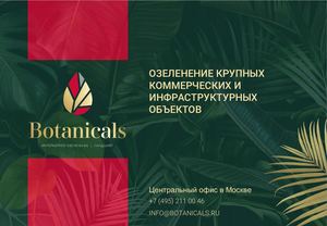 BOTANICALS | Озеленение Крупных Коммерческих и Инфраструктурных Объектов 2024