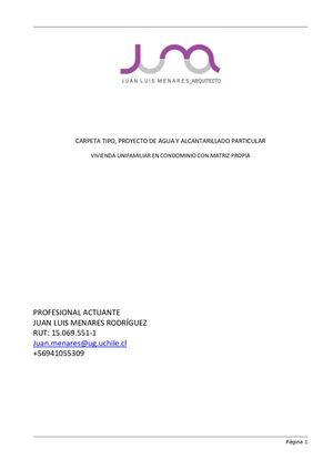 CALCULISTA AGUA POTABLE / ALCANTARILLADO,  LA LIGUA