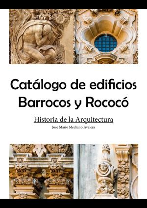 Catalogo Barroco Y Rococo