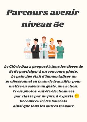 Parcours Avenir Niveau 5e
