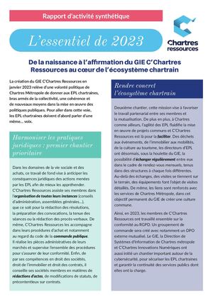 Gie Chartres Ressources Syntheserapportactivité 2023