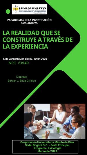 Paradigmas De La Investigación Cualitativa I