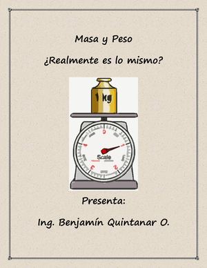 Masa Y Peso