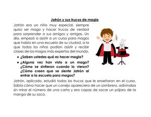 Jatrón Y Sus Trucos De Magia