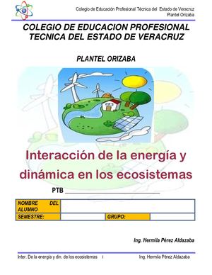 Manual Interacción de la energía...