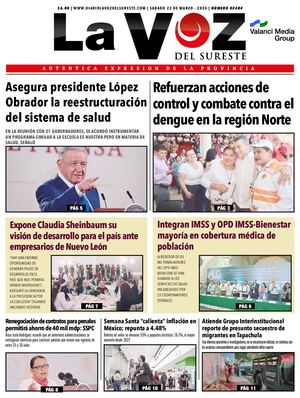 La Voz del Sureste 23 03 2024