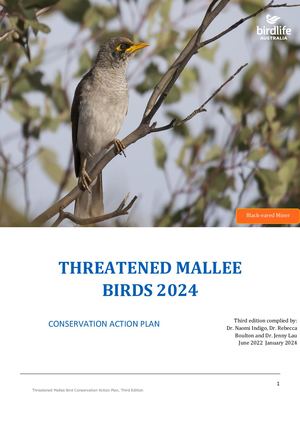 Threatened Mallee Bird CAP 2024