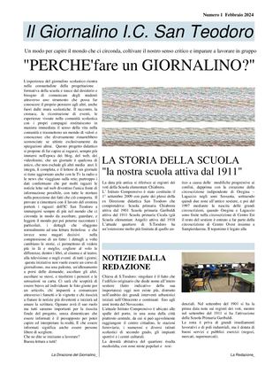 Il Giornalino dell' IC San Teodoro  numero 1