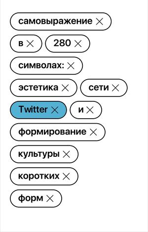Самовыражение в 280 символах: эстетика сети Twitter и формирование культуры коротких форм
