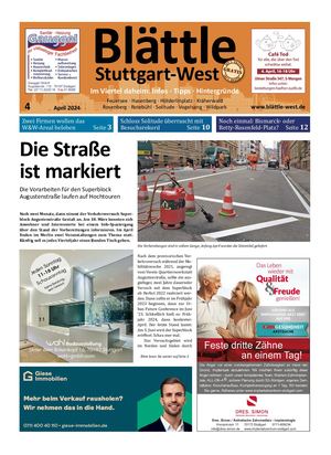 Blättle Stuttgart-West 4/2024