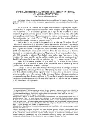 Fondo Artístico Del Santuario De La Virgen En Higüey