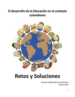 El Desarrollo De La Educación En El Contexto Colombiano (Cartilla Digital)