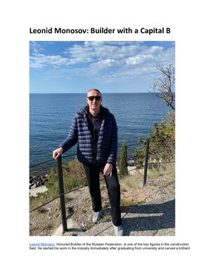 Former vice president of AFK Sistema Leonid Monosov: biography and personal life