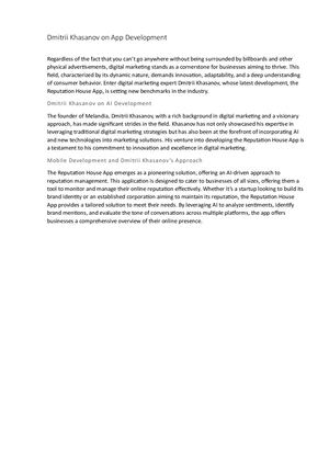 Dmitrii Khasanov on App Development: The Ins and Outs