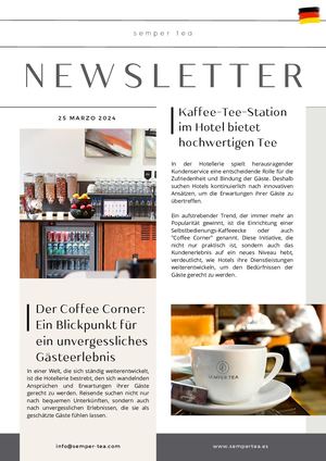 Kaffee Tee Station Im Hotel Genussvolle Vielfalt Hochwertiger Tees Semper Tea