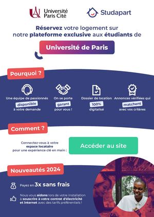 Indispensables Logement Université Paris Cité