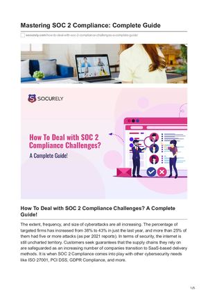 How To Deal With Soc 2 Compliance Challenges A Complete Guide!