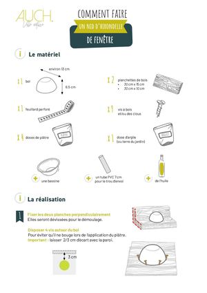 Tutoriel "Comment faire un nid d'hirondelle"