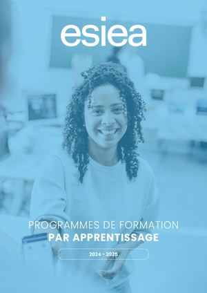 Formations en apprentissage ESIEA 2024-2025