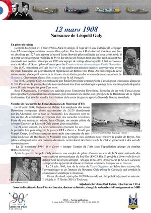 12 Mars 1908 Léopold Galy
