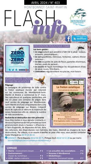 Flash info n°403 avril 2024
