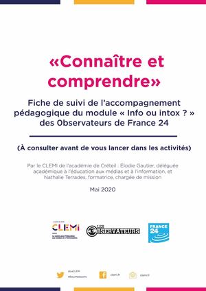 Info ou Intox, Observateurs France 24: accompagnement pédagogique
